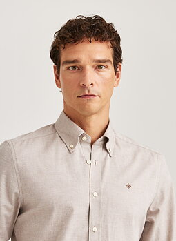 Morris - Watts Flannel Shirt  - Khaki