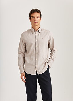 Morris - Watts Flannel Shirt  - Khaki
