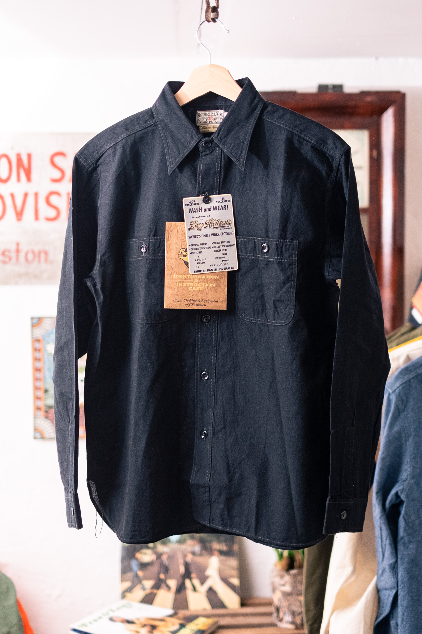 Buzz Rickson’s - Willam Gibson Collection Black Chambray Work Shirt