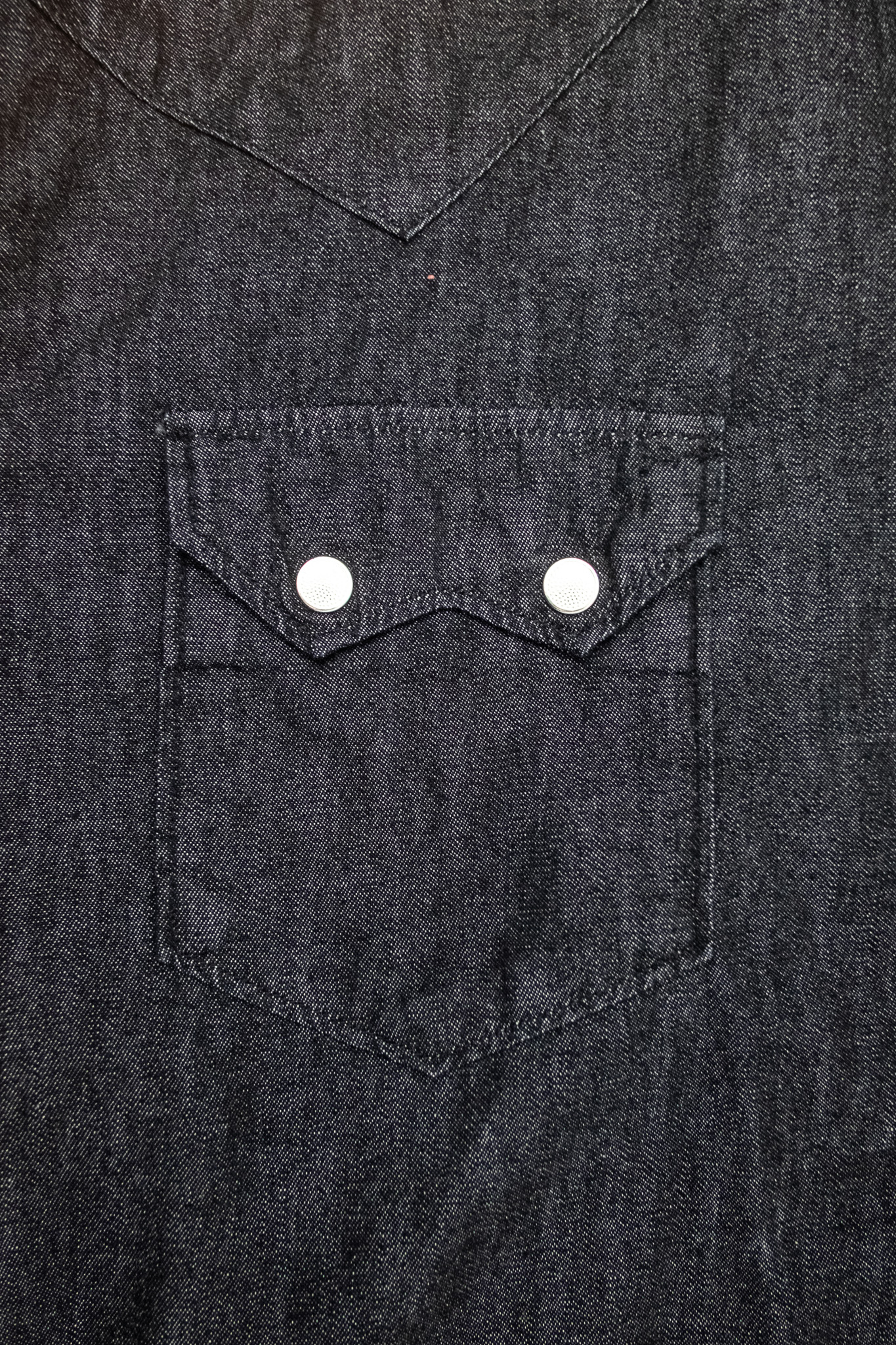 orSlow - Black Denim Western Shirt - 5