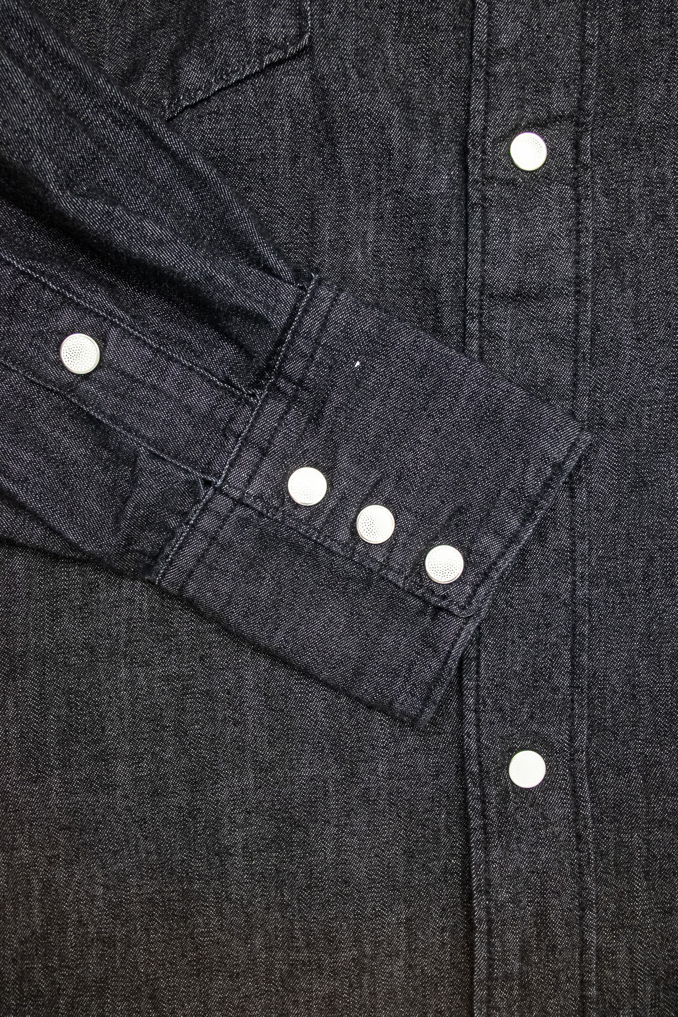orSlow - Black Denim Western Shirt - 7