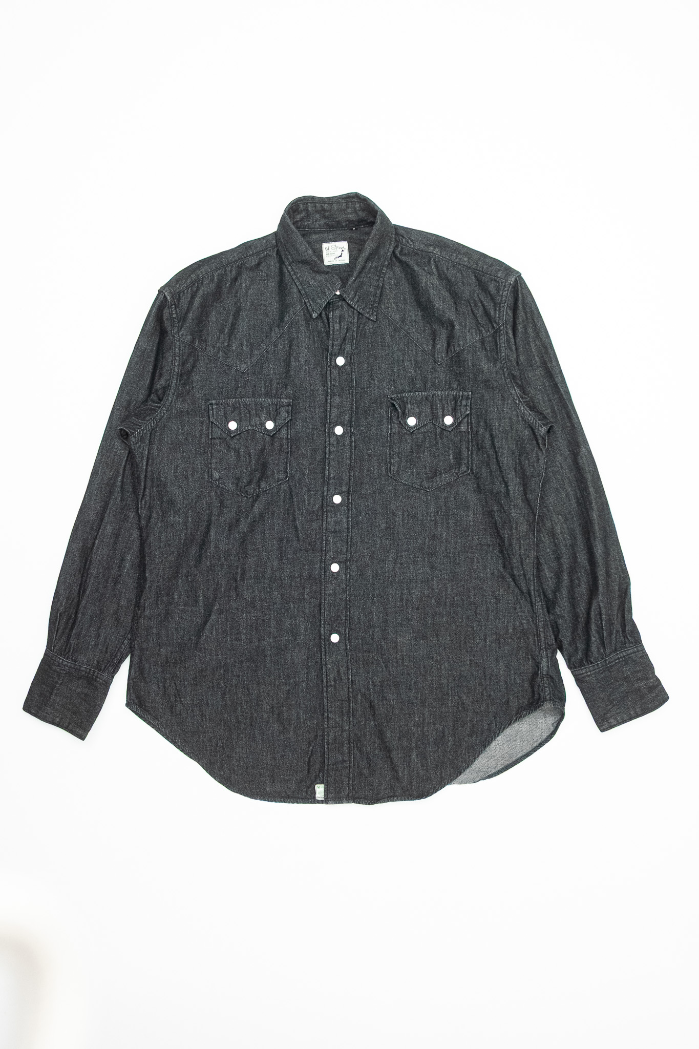 orSlow - Black Denim Western Shirt - 2
