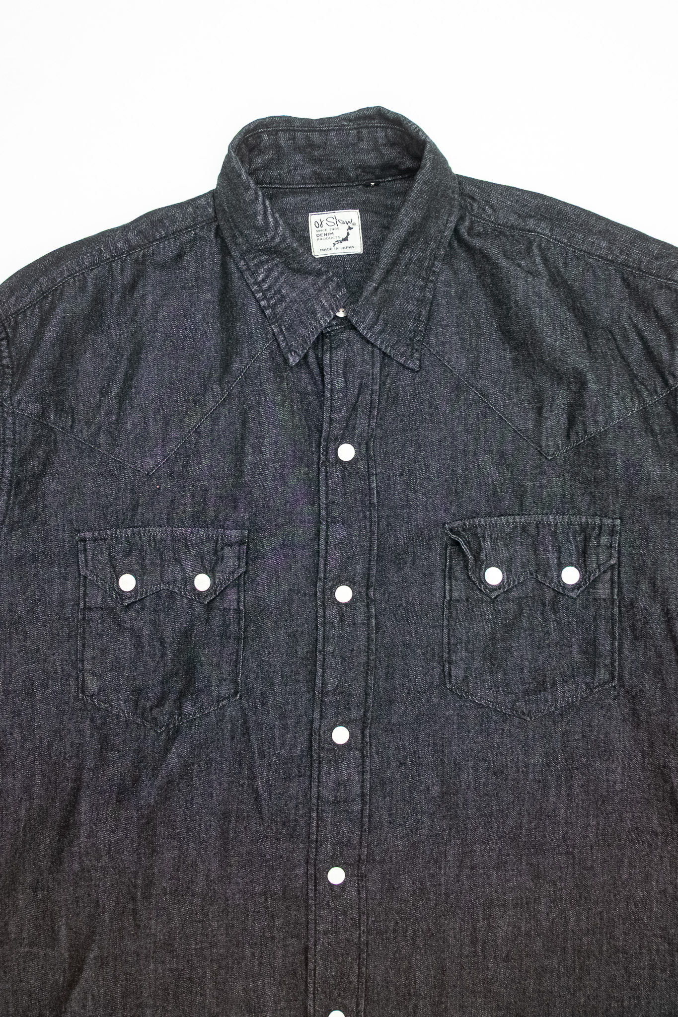 orSlow - Black Denim Western Shirt - 3