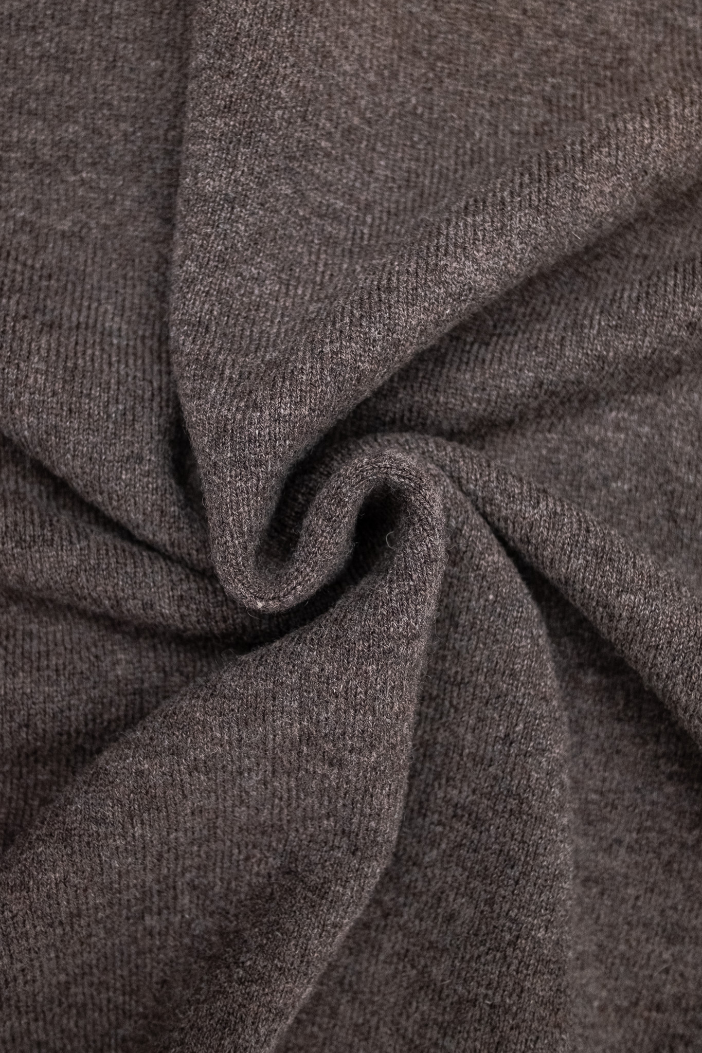 orSlow - Simple Crew Neck Wool Sweater Brown - 6