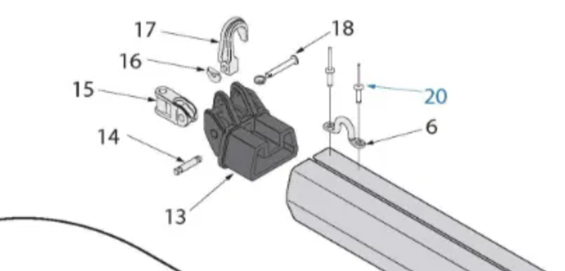 RS Quest/RS Toura Tack Hook Washer
