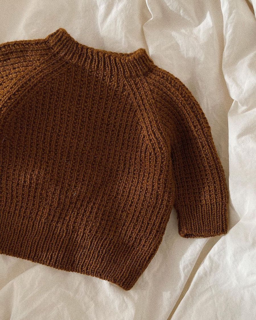 PetiteKnit Friday Sweater Baby (28 m pärlresår st 3) - 8