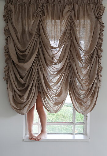 Volanggardin Naturrosa