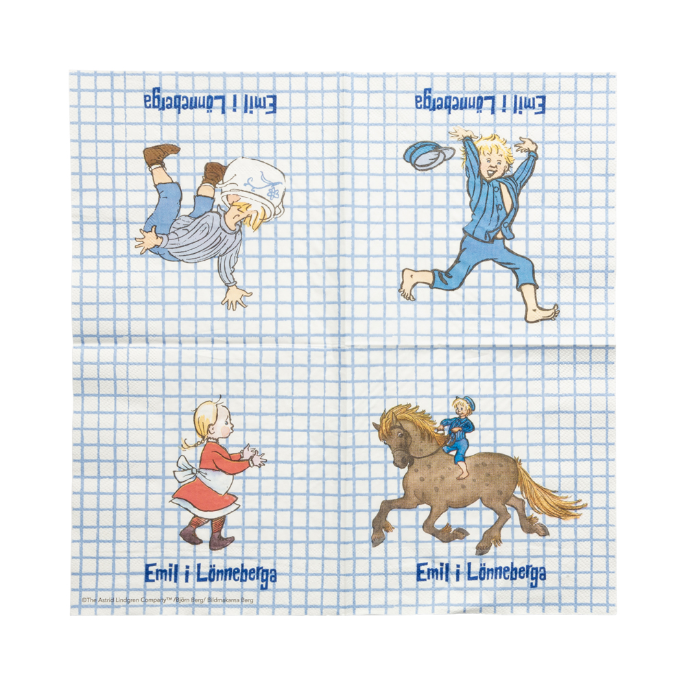 Servetter Emil i Lönneberga – 16-pack, 33x33 cm - 2