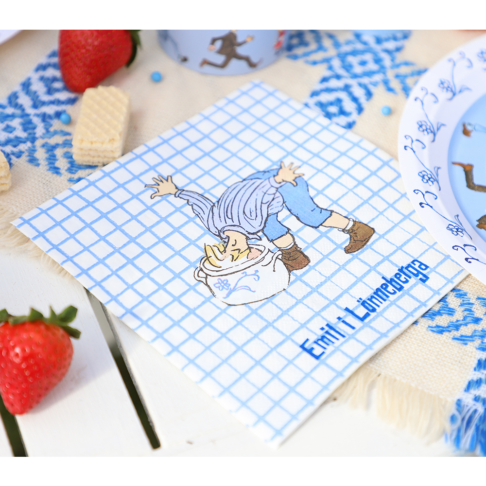 Servetter Emil i Lönneberga – 16-pack, 33x33 cm