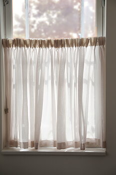 Cafégardin Claire med veckband Höjd 85 cm