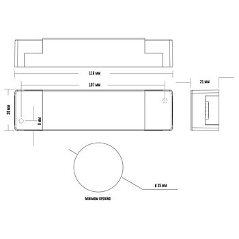 DESIGNLIGHT PE-M10TA Drivdon ställbart 200-350mA 4-10W