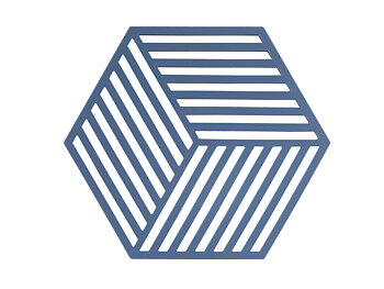 Zone Denmark Hexagon Grytunderlägg 16 x 14 x 0,9 cm Denim