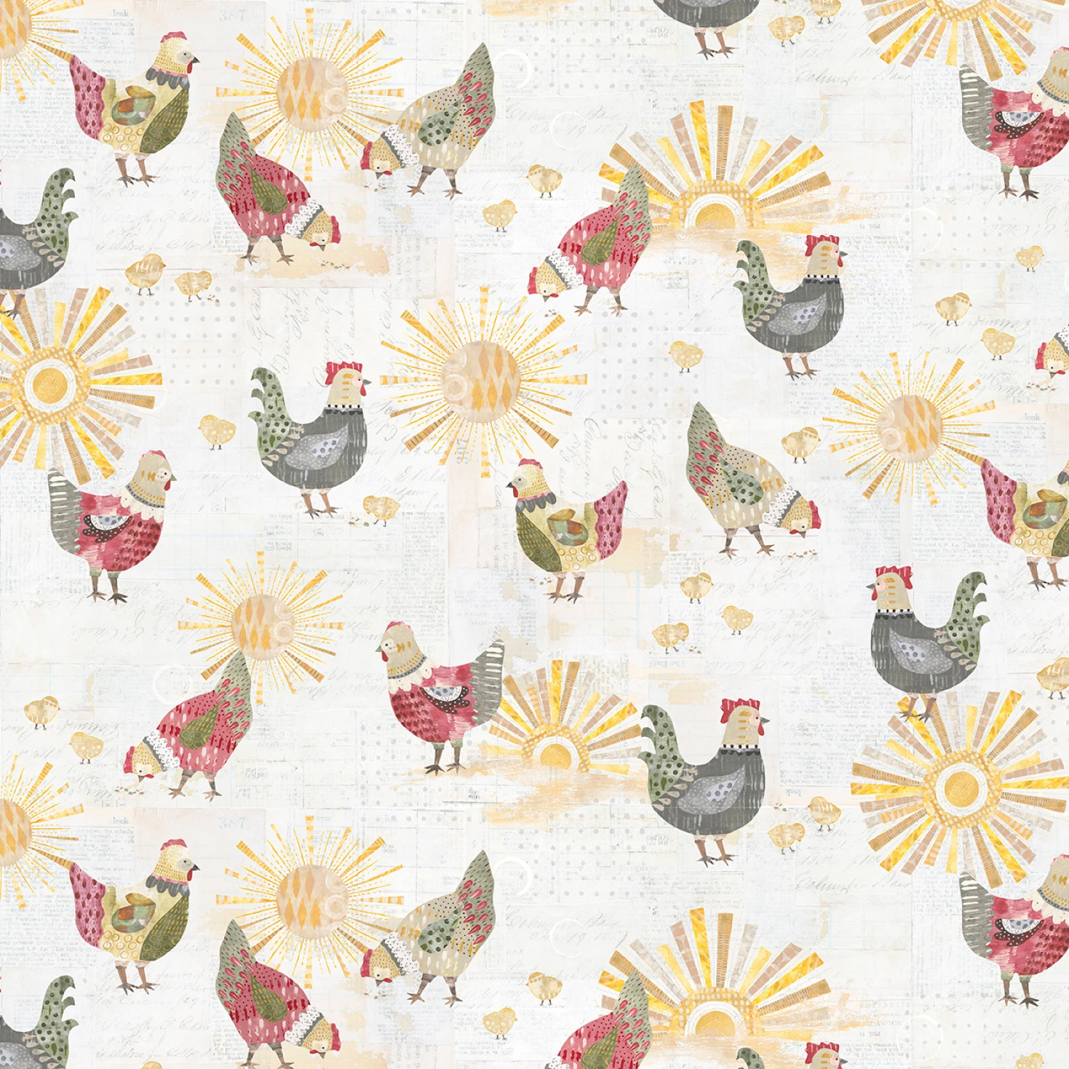 Tyg - Rise & Shine Chickens - "Chicken Scratch"
