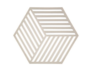 Zone Denmark Hexagon Grytunderlägg 16 x 14 x 0,9 cm Warm Grey