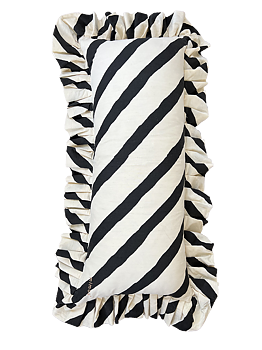 Volangkudde diagonal svart 35x85