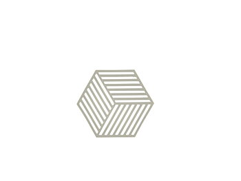 Zone Denmark Hexagon Grytunderlägg 16 x 14 x 0,9 cm Mud