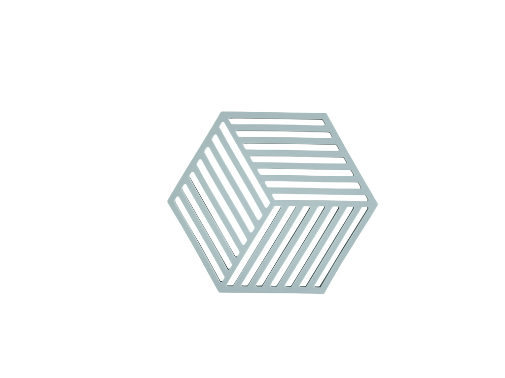 Zone Denmark Hexagon Grytunderlägg 16 x 14 x 0,9 cm Fog blue