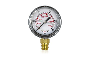 Manometer 0-250bar 63mm