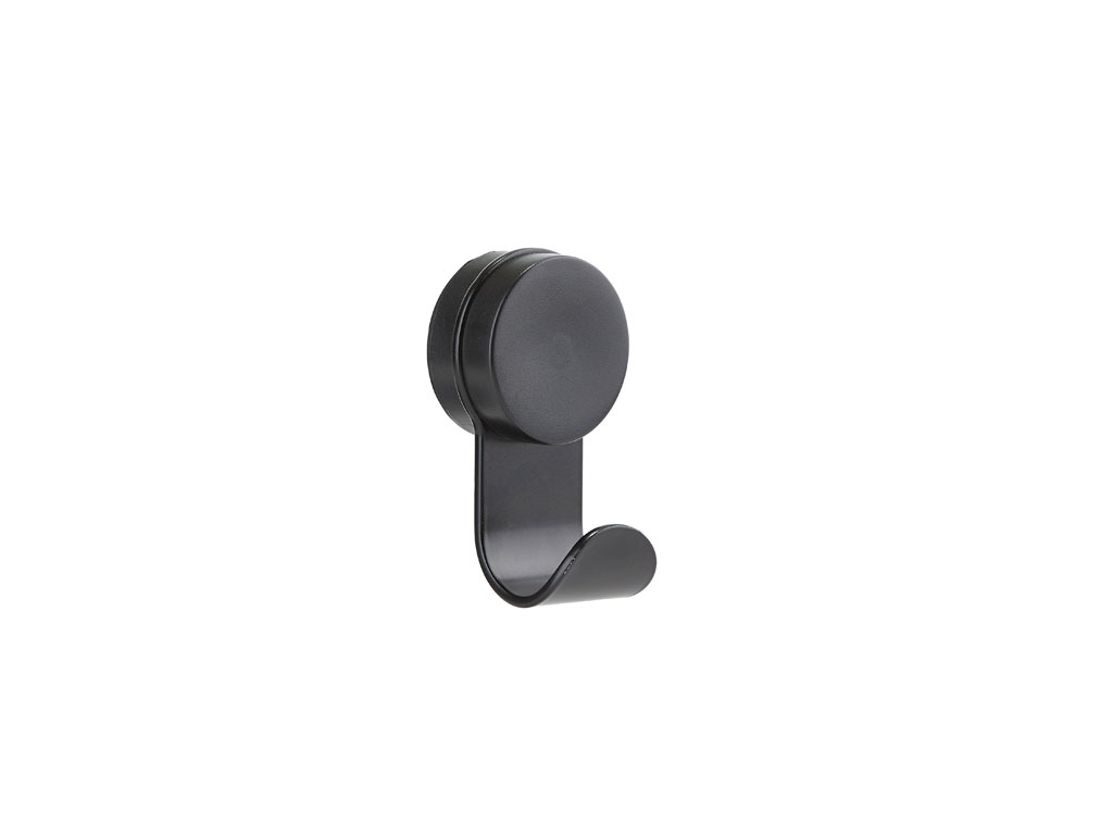 Zone Denmark Puck Hook Single Krok med sugkopp, Black/svart