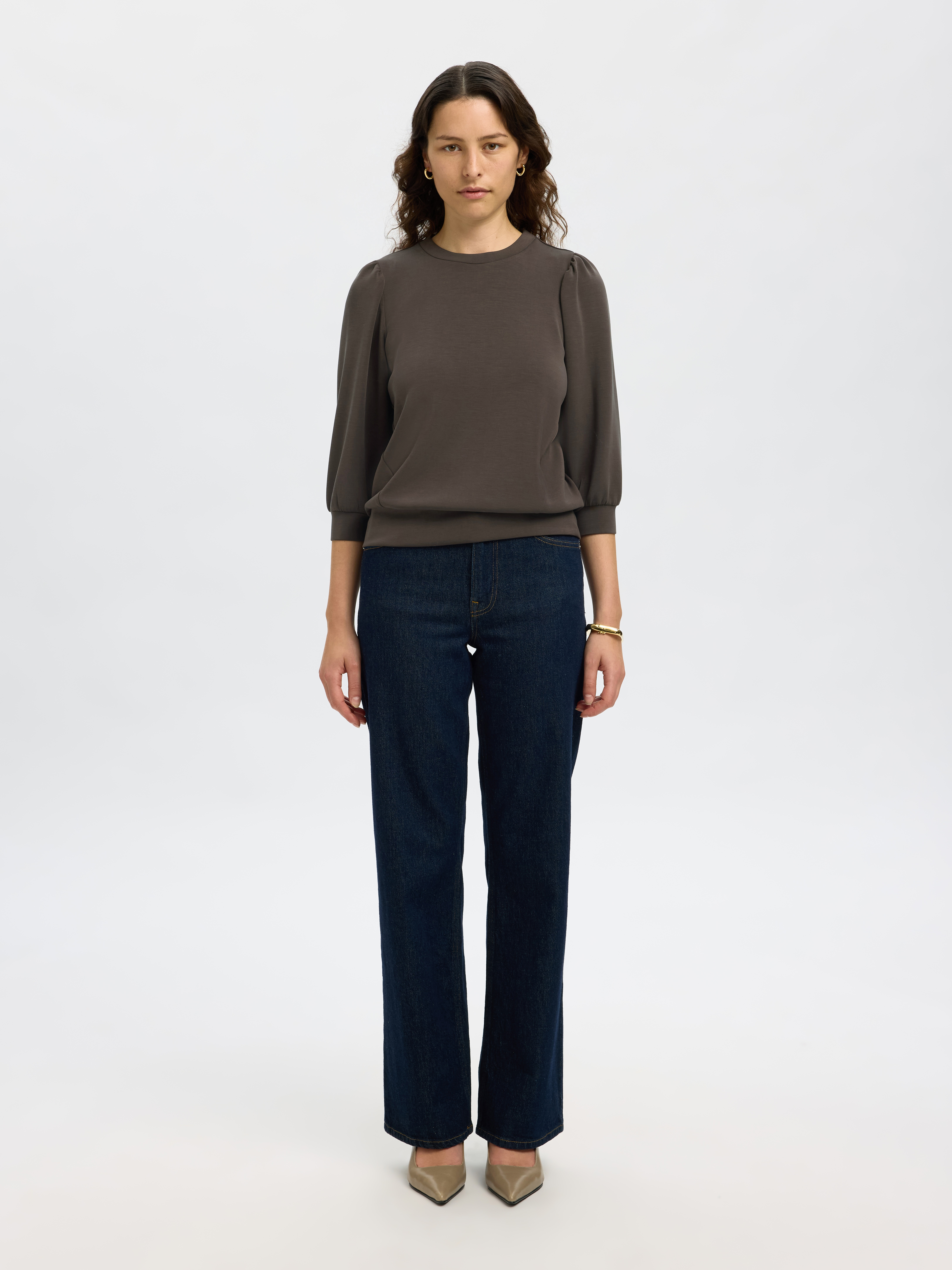 SLFTENNY 3/4 SWEAT TOP NOOS Delicioso - 5