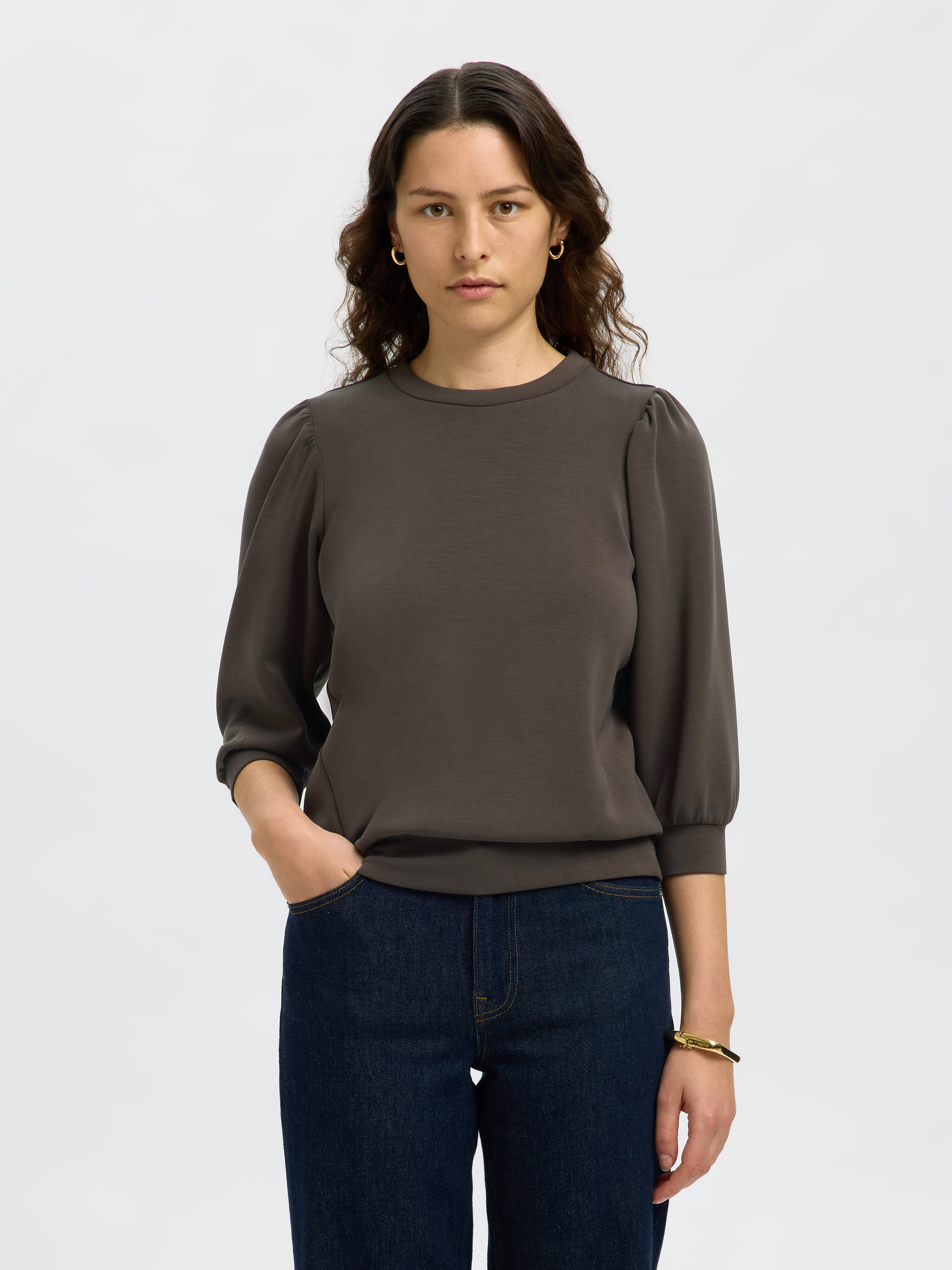 SLFTENNY 3/4 SWEAT TOP NOOS Delicioso - 3