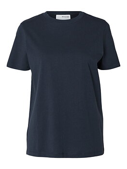 SLFMYESSENTIAL SS O-NECK TEE NOOS Dark Sapphire