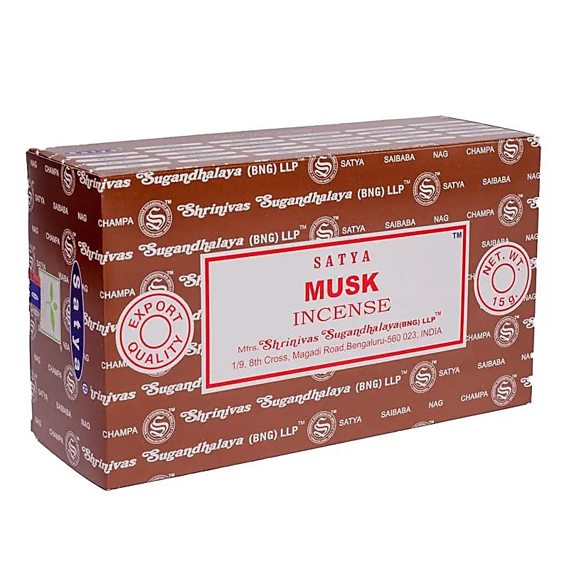  Satya Rökelse Musk -  12st paket
