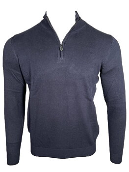ZIP SWEATER Navy storlek S. från Alan Paine
