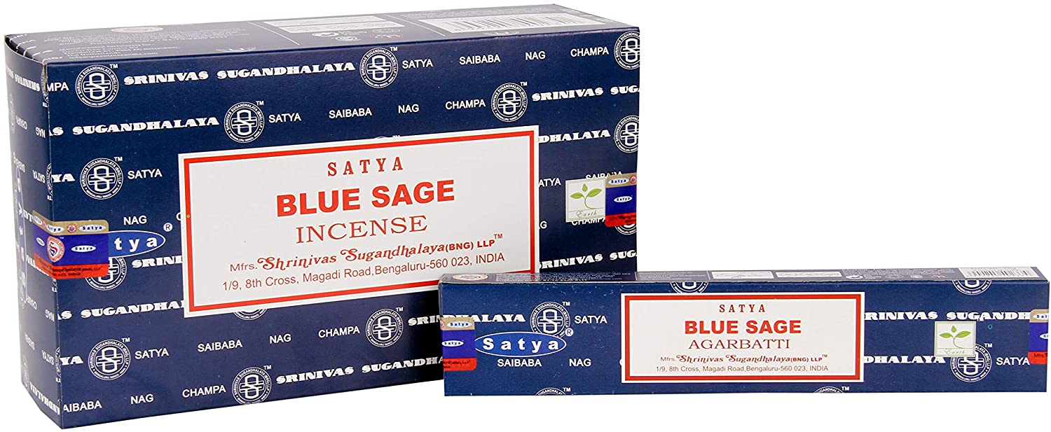  Satya Rökelse  Blue Sage -  12st paket