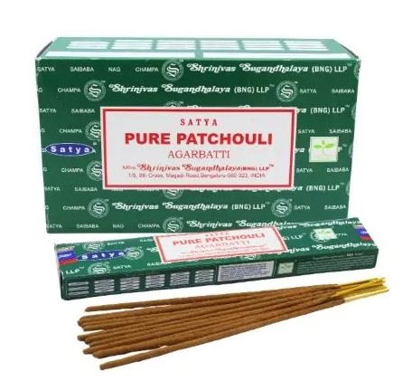  Satya Pure Patchouli Rökelse  -  12st paket