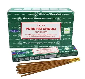  Satya Pure Patchouli Rökelse  -  12st paket
