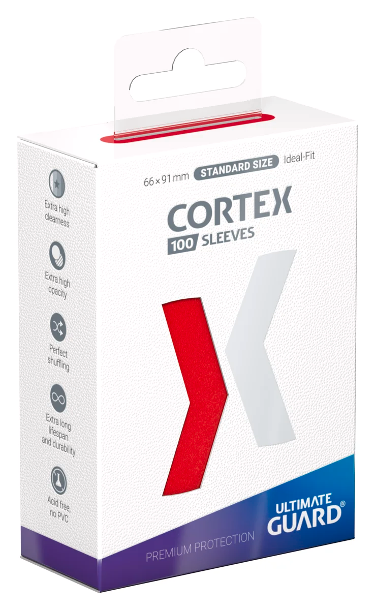 Ultimate Guard: Cortex Sleeves Standard Size (100) - Red
