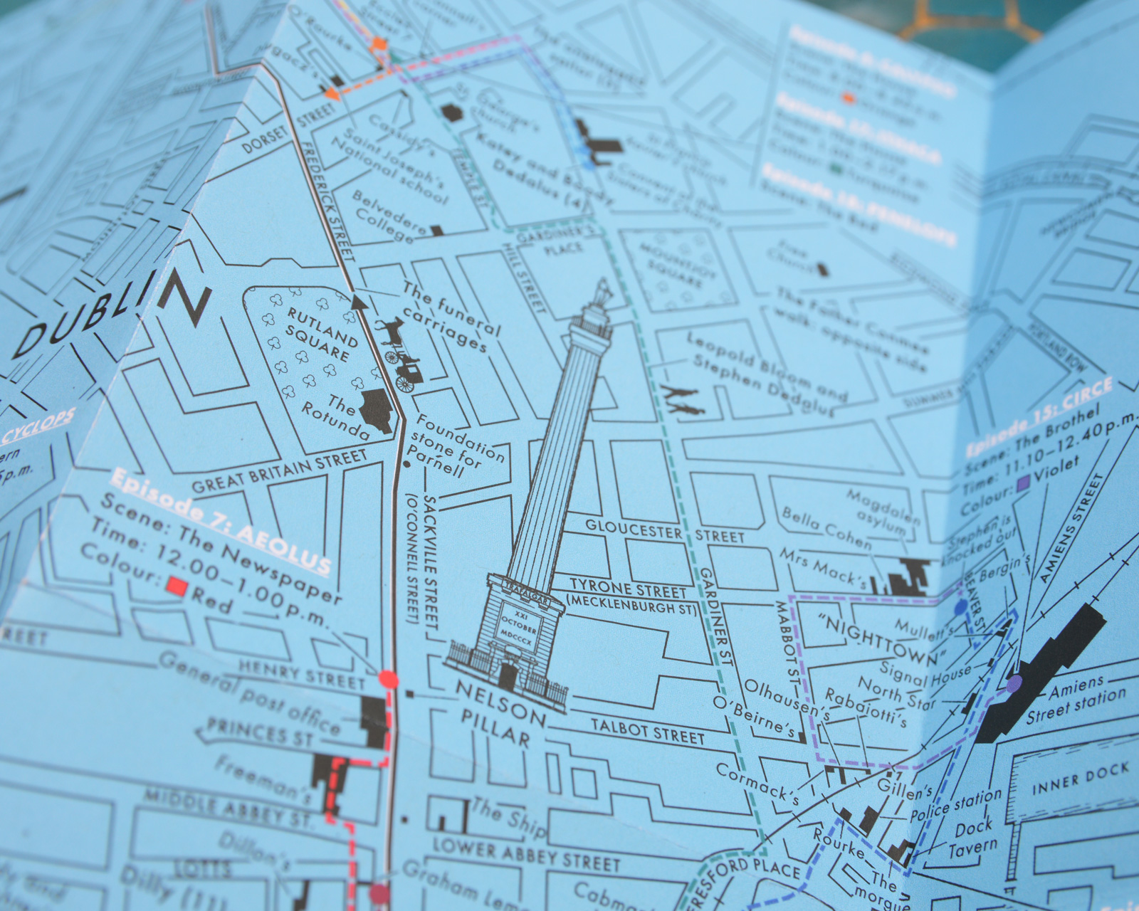 Literary Maps : James Joyce Ulysses - Litterär karta för din läsning!  - 3