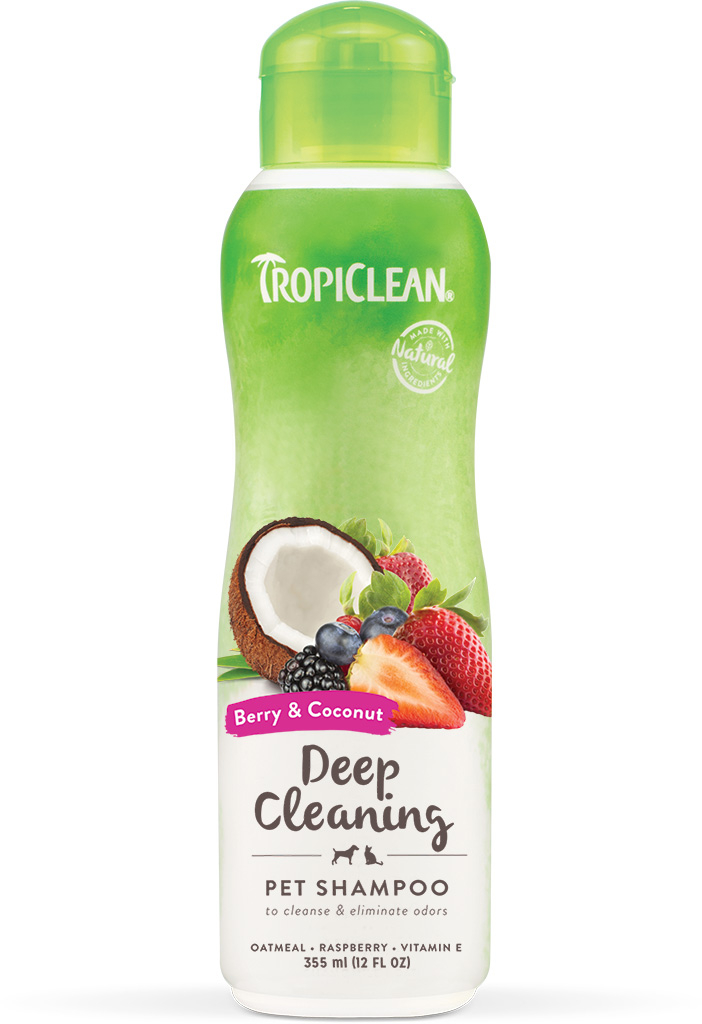 TropiClean - Shampoo Deep Cleaning Berry Coconut 355ml