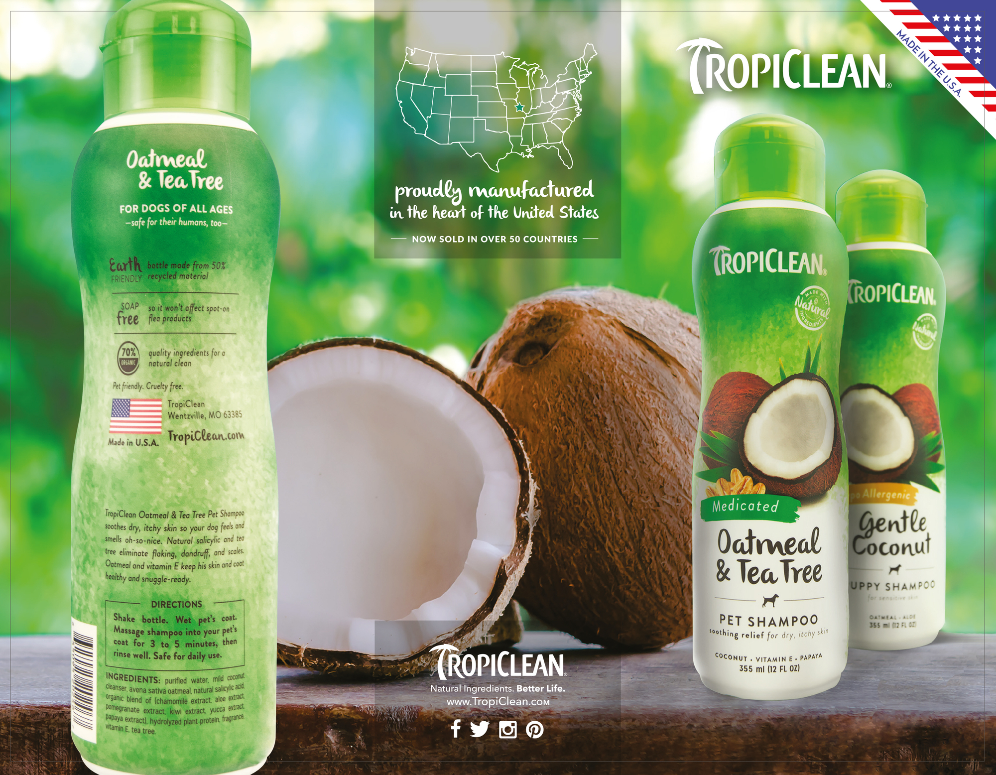 TropiClean - Conditioner Moisturizing Kiwi Cocoa Butter 355ml - 2