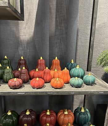Pumpa petrol liten rund 5,5*3,5 cm keramik