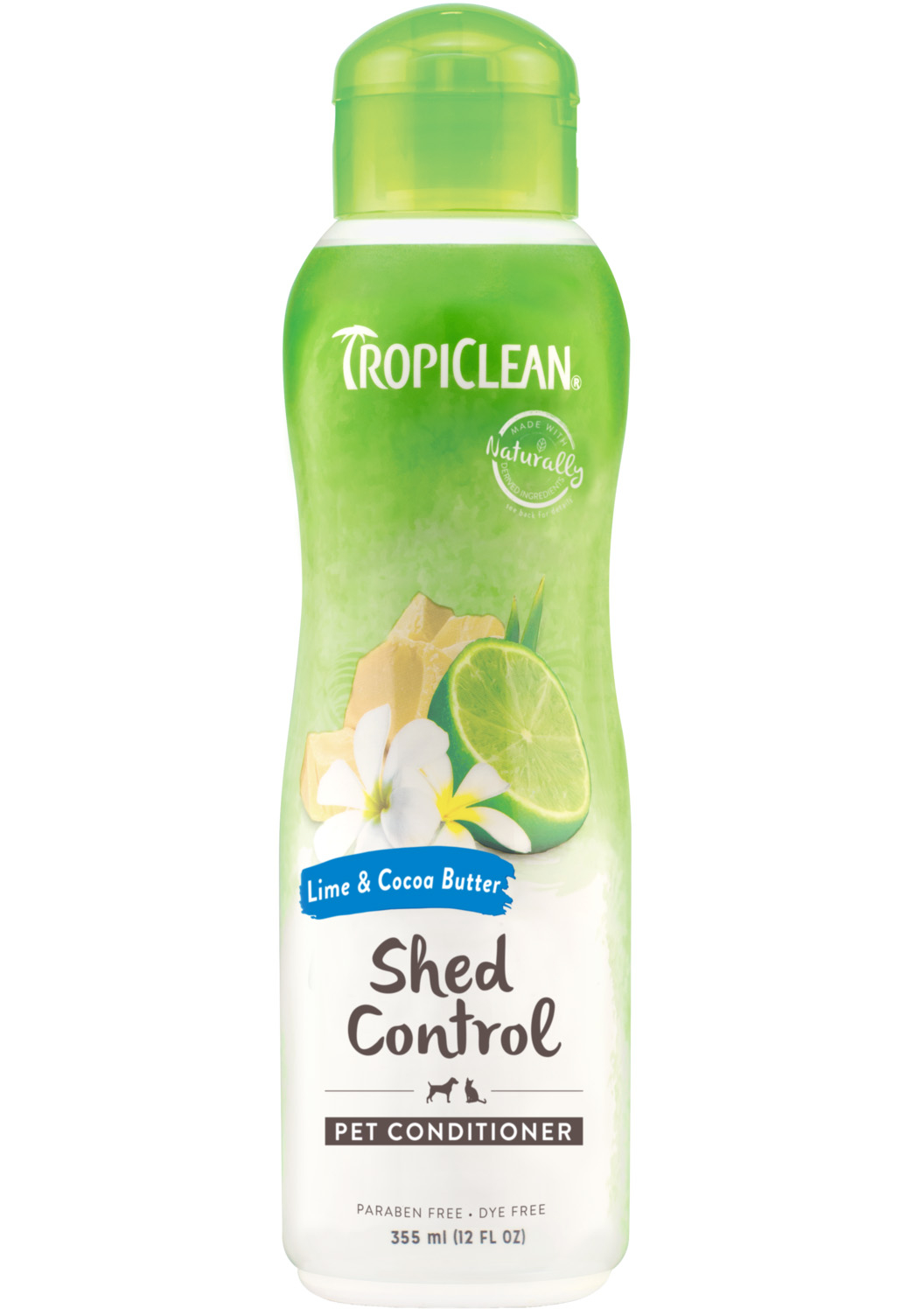 TropiClean - Conditioner Shed Control Lime Cocoa Butter 355ml