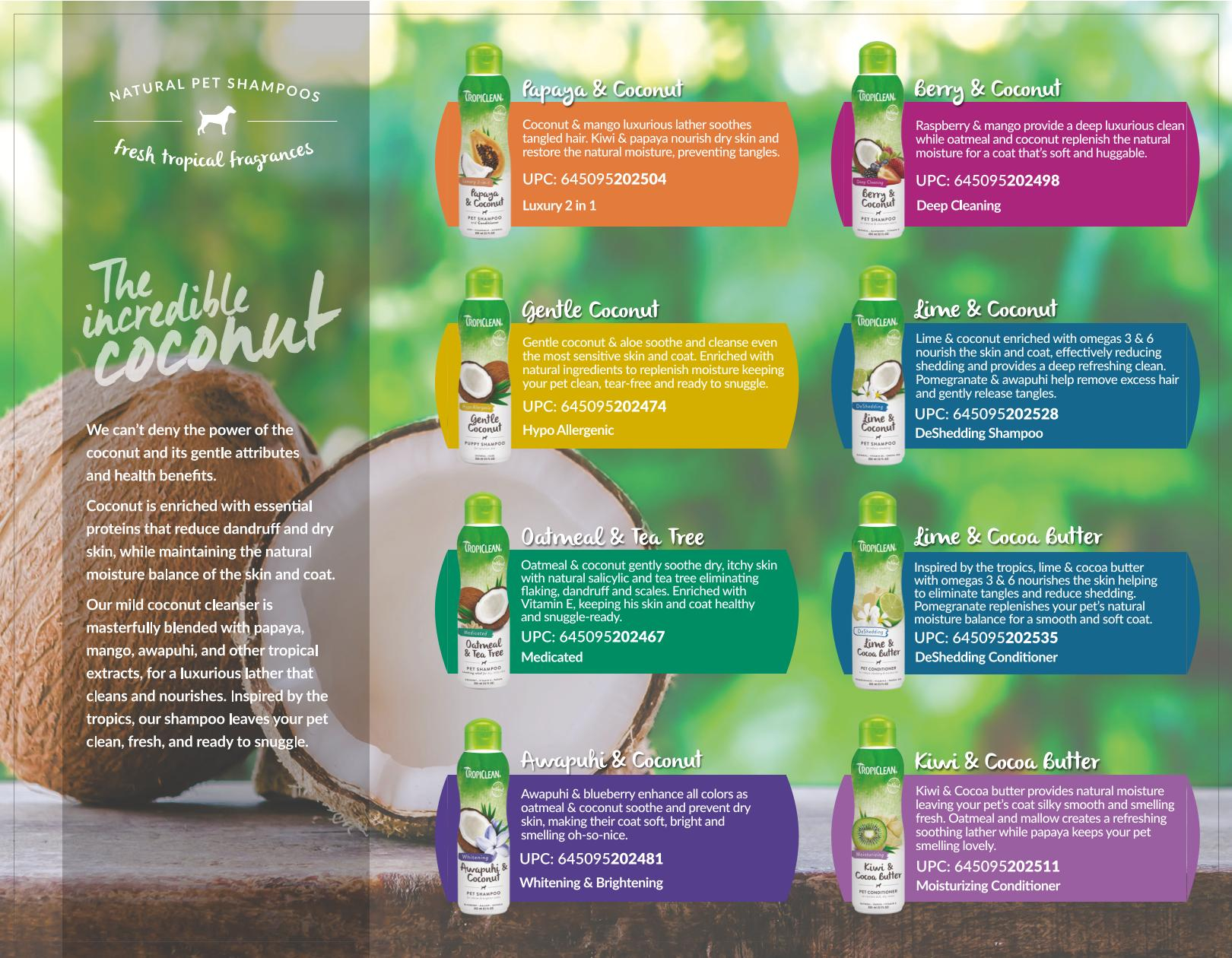 TropiClean - Shampoo Shed Control Lime Coconut 355ml - 3