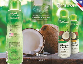 TropiClean - Shampoo Whitening Awapuhi Coconut 355ml
