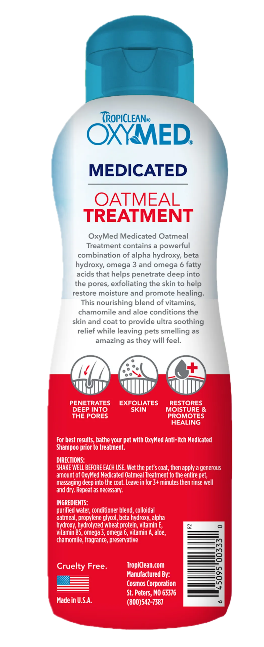 TropiClean - Oxymed Hypoallergenic Treatment 355ml - 2
