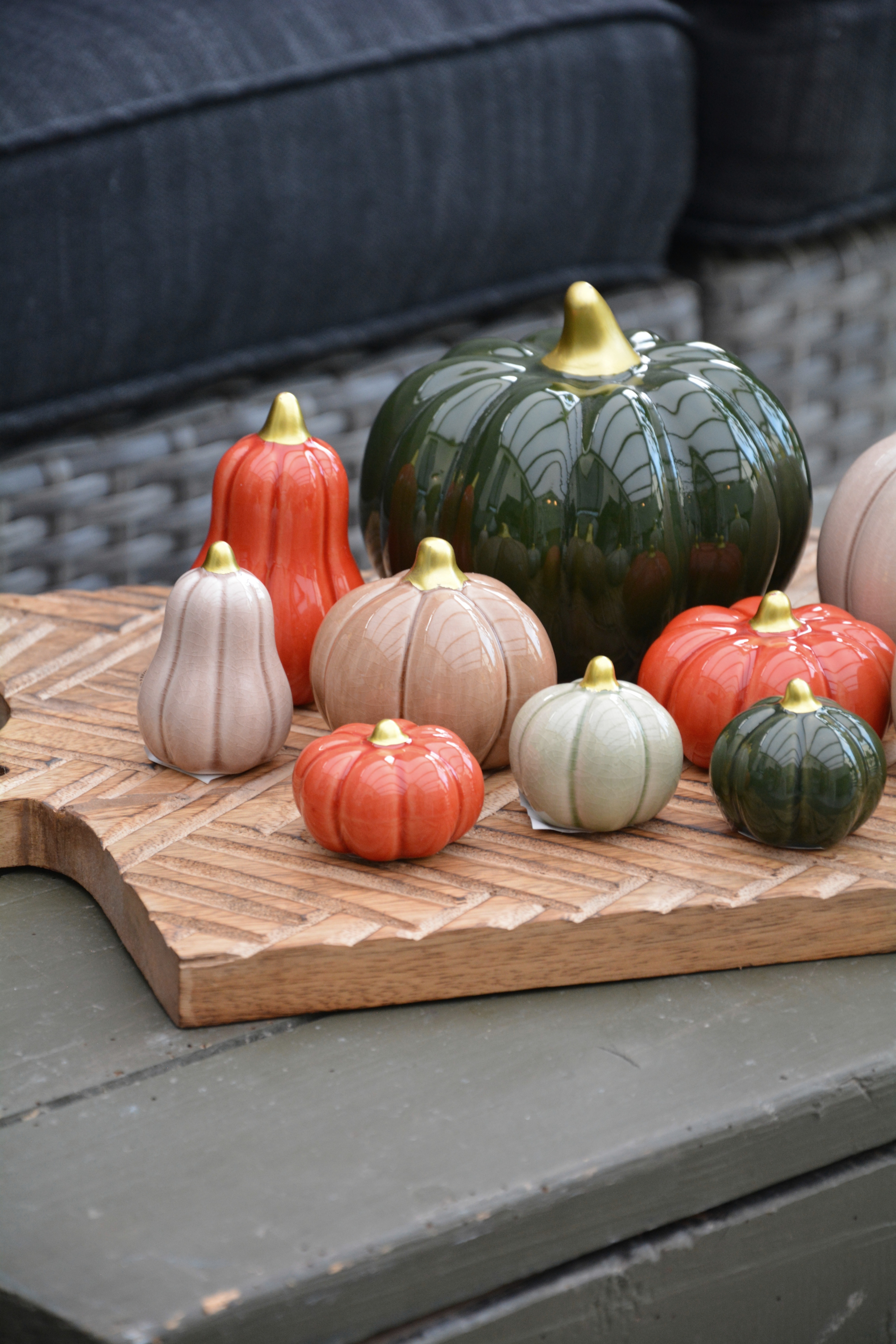 Pumpa sage liten rund 5,5*3,5 cm keramik - 3