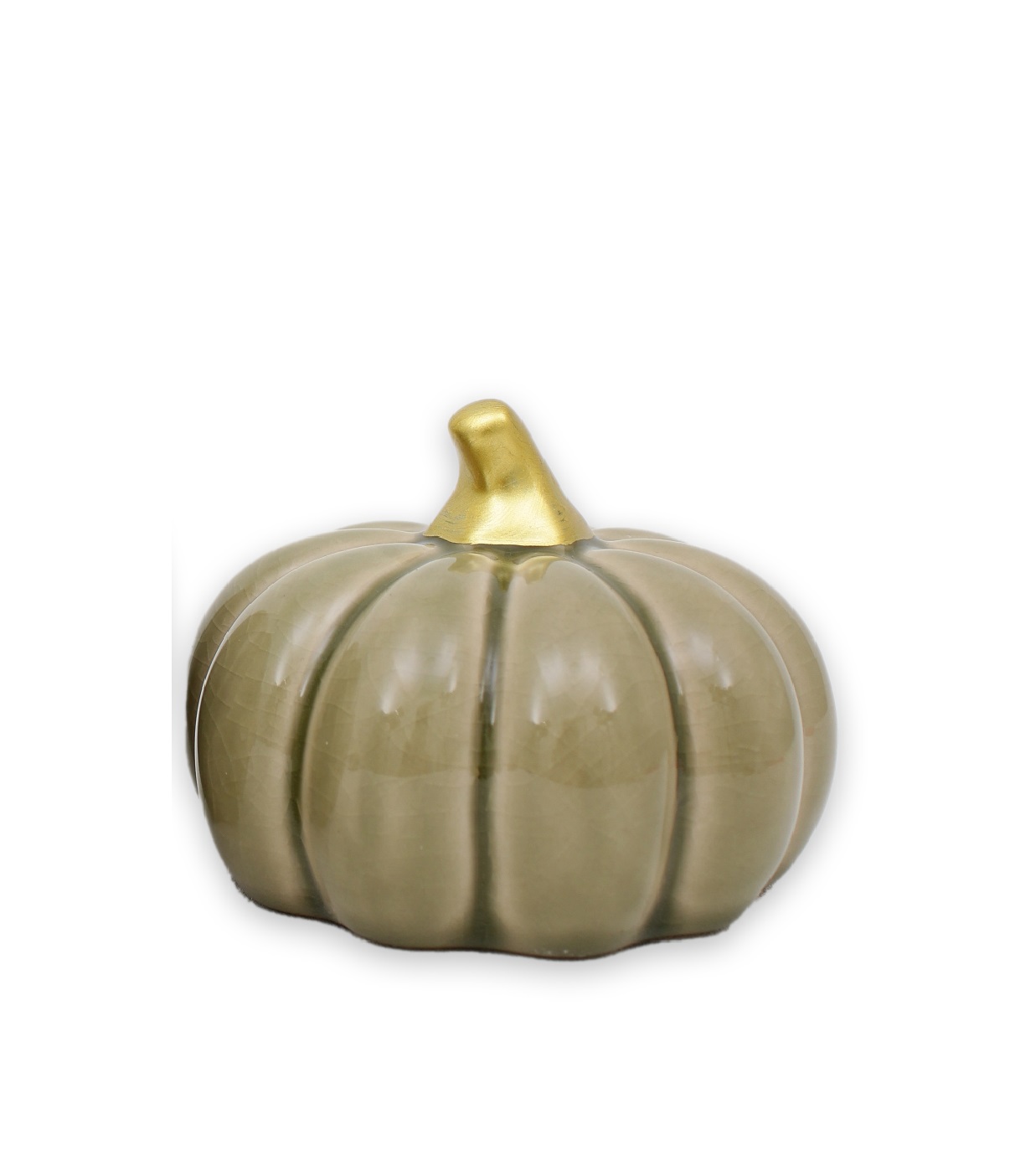 Pumpa sage stor låg 10,5 * 8 cm keramik