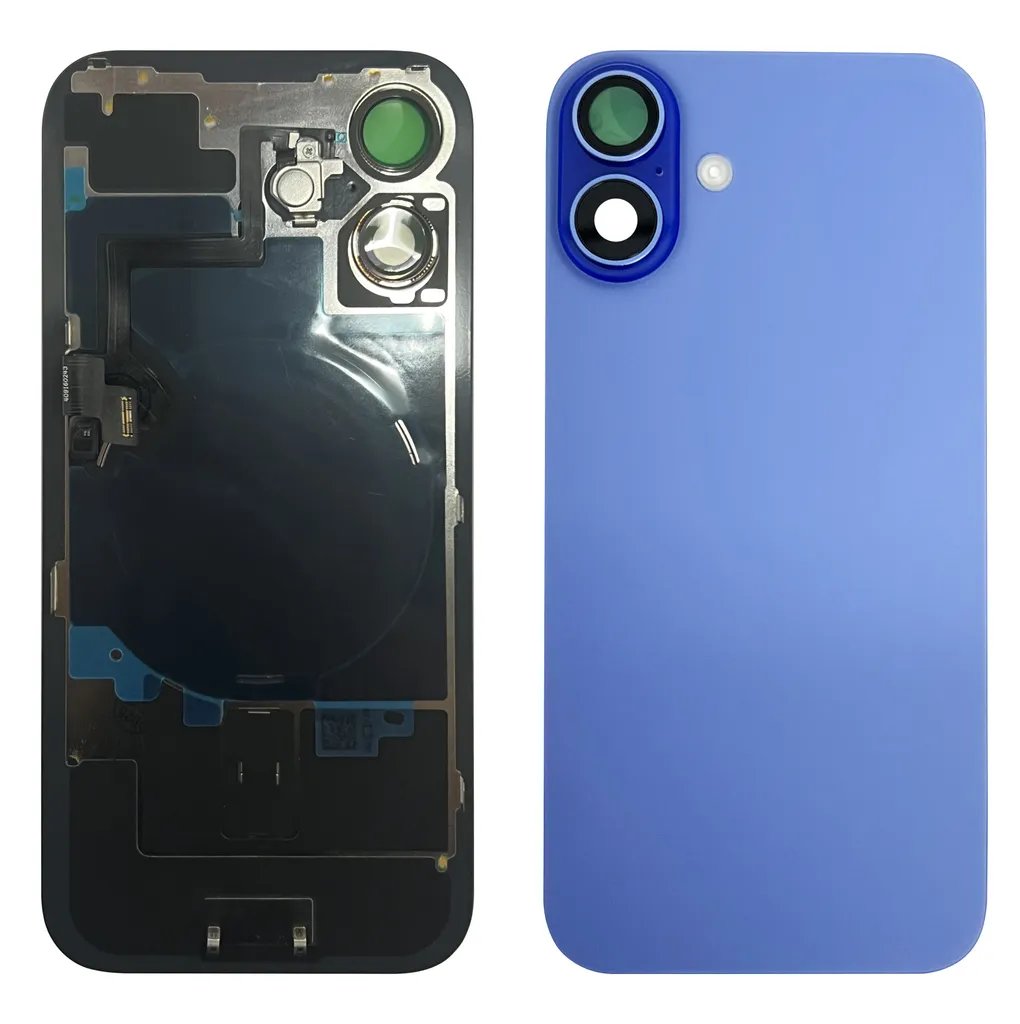 iPhone 16 Plus Baksida med NFC samt tejp - Blå 