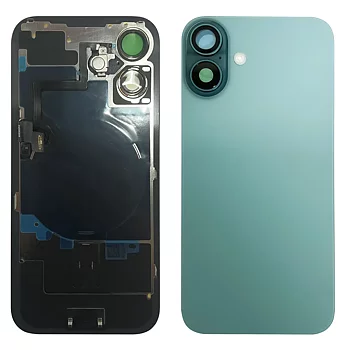 iPhone 16 Plus Baksida med NFC samt tejp - Blå/Grön