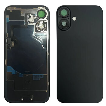 iPhone 16 Plus Baksida med NFC samt tejp - Svart