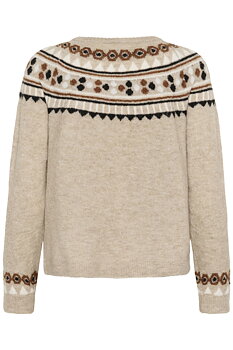 CRCHERRIE PULLOVER - COBBLESTONE - CREAM