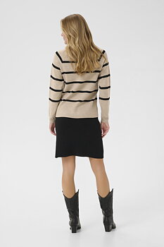 CRDELA BUTTON PULLOVER - COBBELSTONE MELA - CREAM