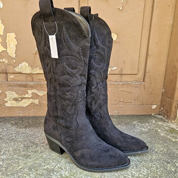Cowboy boots svarta