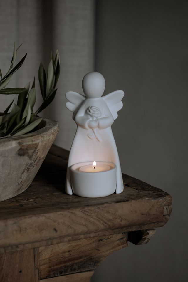  Tack Ängel för värmeljus inkl Gåvobox - Majas Cottage - 2