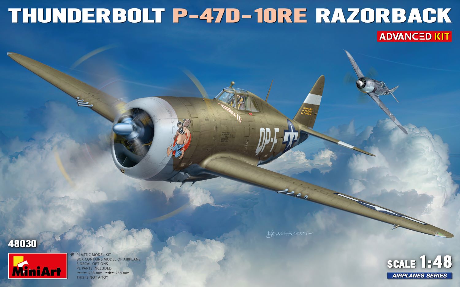 1/48 Thunderbolt P-47D-10RE Razorback. Advanced Kit
